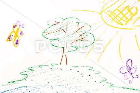Stock Illustration of children's drawing