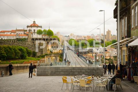 Stock photo of ponte luis i bridge, porto