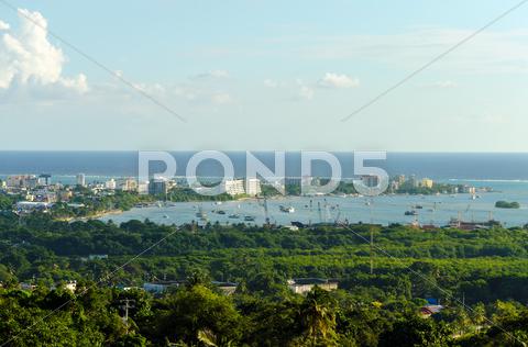 Stock photo of San Andres Harbor in Colombia