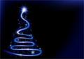 Blue Christmas Spiral
