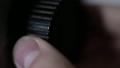 tuning dial of the transistor radio