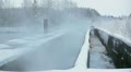 Vapor from the sewerage water Video