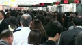 Rush hour, Shinjuku, people, passengers, train station, busy, Tokyo, Japan