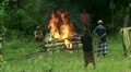 Human cremation in Indonesia Video