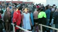Adult woman praying before ice-hole swimming, Russia Video