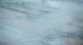 Zoom out sewage treatment volumes covered with snow Video