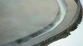 Overflowing waste water from round settler in factory Video