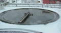 Round treatment volumes on industrial plant in winter season Video