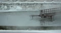 Water sewage treatment tanks with vapour Video