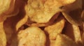 Potato chips in rotation close up Video