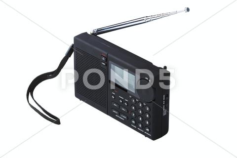 Stock photo of portable radio receiver