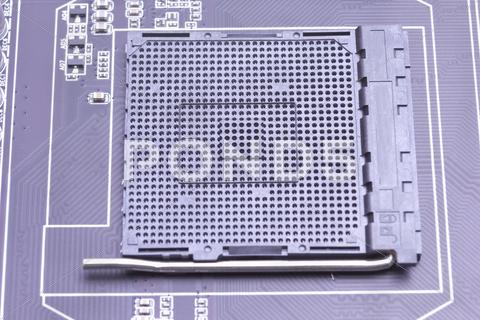 Stock photo of cpu socket empty