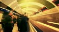 Time Lapse of people getting on and off the Tube, London
