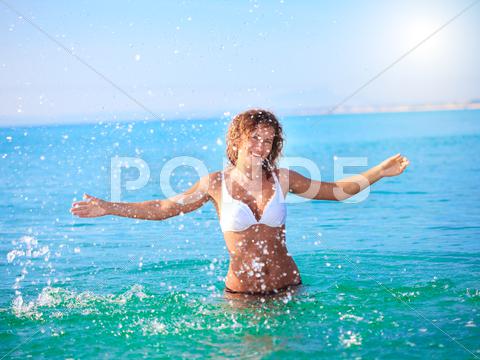 Stock photo of splash water