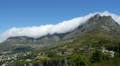 low angle of clouds over table mountain