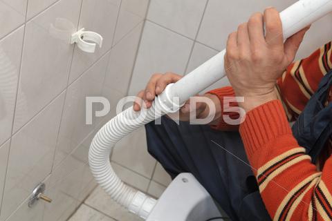Stock photo of plumber