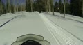 Mountain winter forest on snowmobile recreation fun HD 120