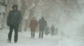 people in snowfall, blizzard, ice storm 017