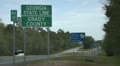 SOUTH GEORGIA STATE LINE BORDER SIGN