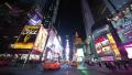 Driving at night in New York City Times Square time-lapse