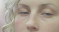 Couple of blue eyes of a young woman - macro Video