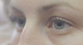 close-up of female blue eyes - macro Video