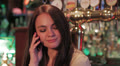 beautifull woman talking on cell phone Video