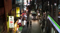 Night narrow streets of Tokyo, Japan Video