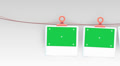 Photos on a washing line (add your own photo)