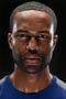 african american athlete portrait with blank expression