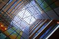 atrium of modern building