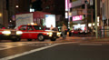 Night traffic on road of Asakusa, Tokyo, Japan Video