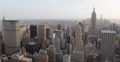 Ultra HD 4K Aerial View of Empire State Building, NYC Skyline, Midtown Manhattan Video