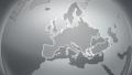 Spinning Earth with European country maps.