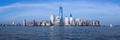 panorama of lower manhattan at dusk