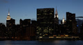 United Nations Plaza, Empire State Building, New York City Skyline, UN by dusk Video
