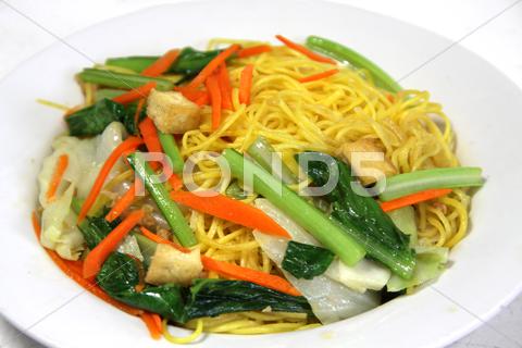 Stock photo of stir-fried rice noodles