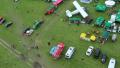 Air balloon taking off pov. Aerial takeoff overhead shot. Beautiful landscape Video