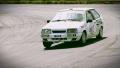 Steering sound at sharp turn racing cars pass by Video