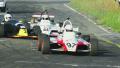 Formula 1 racing cars race begins, all cars start off driving competition Video