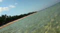 Bali beach and coastline diagonale with low tide water Video