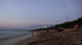 People at Kuta beach in Bali Video