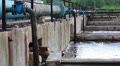 Industrial tanks with wastewater in water treatment plant Video