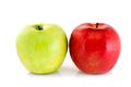 green and red apples