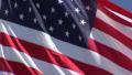 American Flag CU Waving - Real Time
