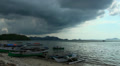 Timelapse cloudy sky at Flores beach in Indonesia Video