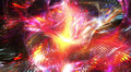 Abstract fantasy motion background, shining lights and particles Video