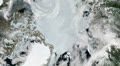 Arctic - North Pole - Slow Zoom from space