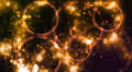 Abstract motion background, shining light, rays, particles,and energy waves. Video