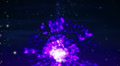 Abstract motion background, shining light, rays, particles,and energy waves. Video